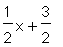 1/2*x+3/2