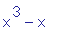 x^3-x