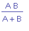 A*B/(A+B)