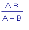A*B/(A-B)